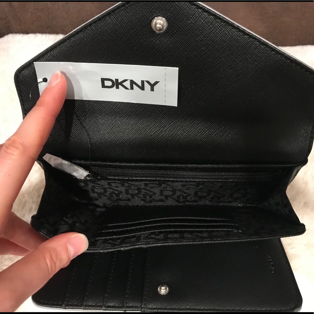 DKNY Saffiano Leather Envelope Wallet - Picture 4 of 7